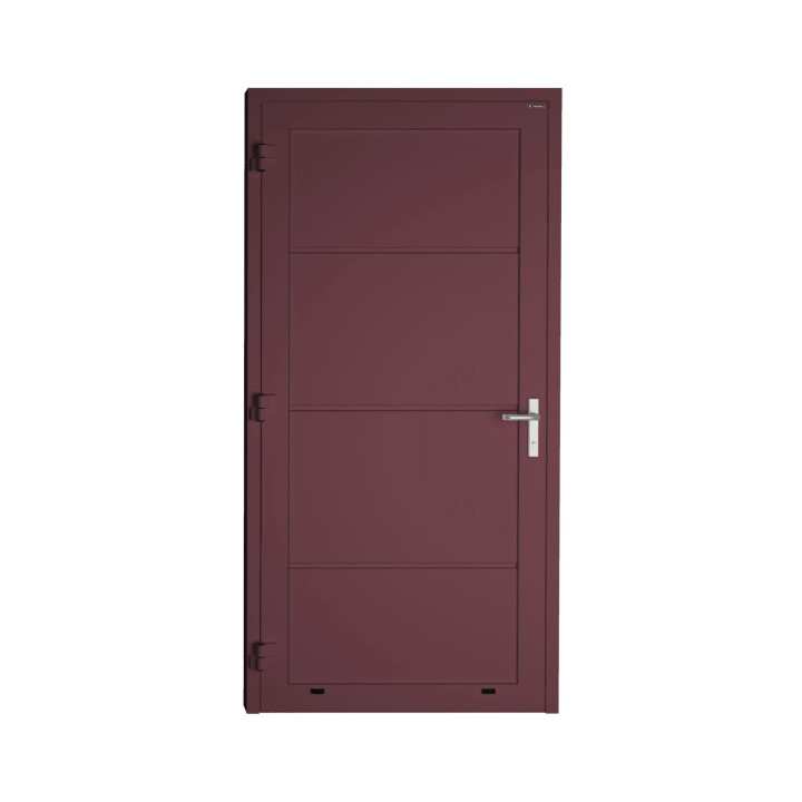 Drzwi gospodarcze panelowe - DoorPro 60. Panel gładki, bez przetłoczeń.