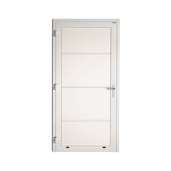 Drzwi gospodarcze panelowe - DoorPro 60. Panel gładki, bez przetłoczeń.
