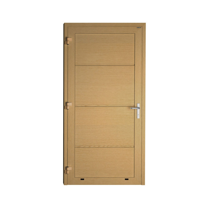 Drzwi gospodarcze panelowe - DoorPro 60. Panel gładki, bez przetłoczeń.