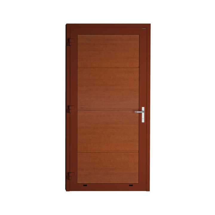 Drzwi gospodarcze panelowe - DoorPro 60. Panel gładki, bez przetłoczeń.
