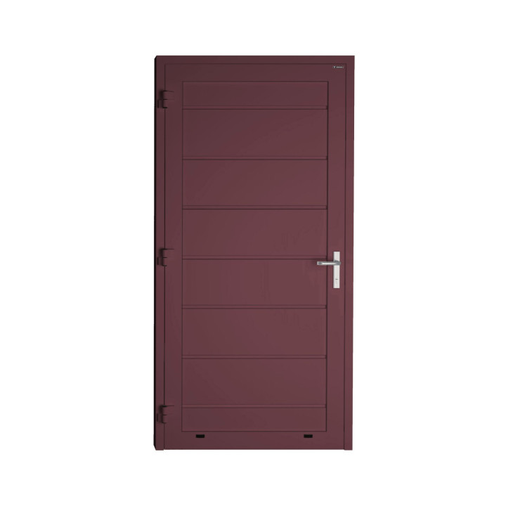 Drzwi gospodarcze panelowe - DoorPro 60. Panel z przetłoczeniami wysokimi.