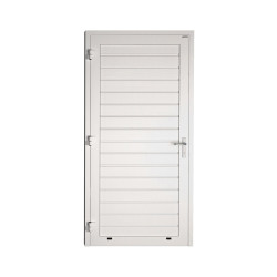 Drzwi gospodarcze panelowe - DoorPro 60. Panel z przetłoczeniami niskimi.