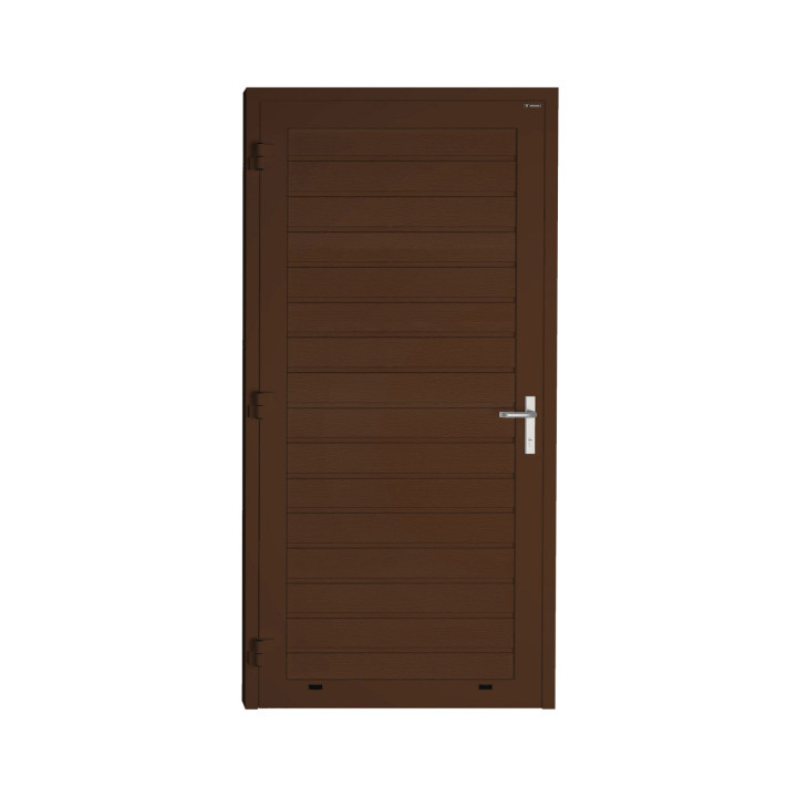 Drzwi gospodarcze panelowe - DoorPro 60. Panel z przetłoczeniami niskimi.