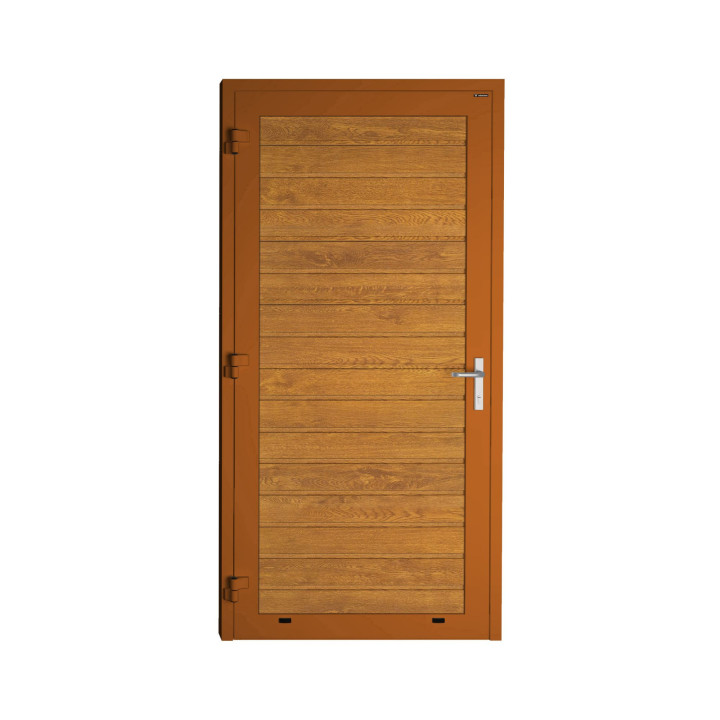 Drzwi gospodarcze panelowe - DoorPro 60. Panel z przetłoczeniami niskimi.