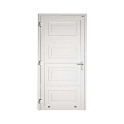Drzwi gospodarcze panelowe - DoorPro 60. Panel z przetłoczeniami kasetonowymi.