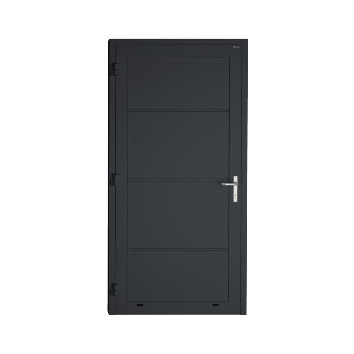 Drzwi gospodarcze panelowe - DoorPro 70. Panel gładki, bez przetłoczeń.