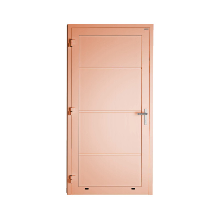 Drzwi gospodarcze panelowe - DoorPro 70. Panel gładki, bez przetłoczeń.