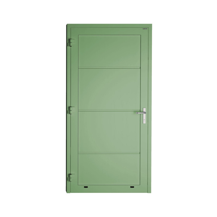 Drzwi gospodarcze panelowe - DoorPro 70. Panel gładki, bez przetłoczeń.