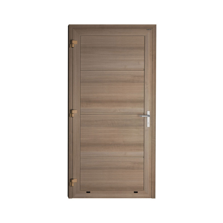 Drzwi gospodarcze panelowe - DoorPro 70. Panel gładki, bez przetłoczeń.
