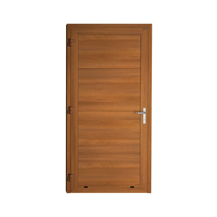 Drzwi gospodarcze panelowe - DoorPro 70. Panel gładki, bez przetłoczeń.