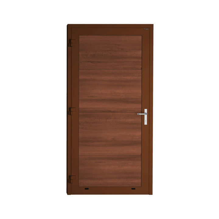 Drzwi gospodarcze panelowe - DoorPro 70. Panel gładki, bez przetłoczeń.