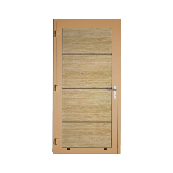 Drzwi gospodarcze panelowe - DoorPro 70. Panel gładki, bez przetłoczeń.