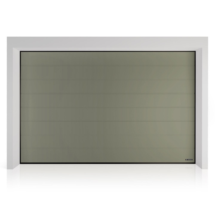Brama garażowa segmentowa UniPro - panel z przetłoczeniami wysokimi. Sterowanie automatyczne MOTO io.