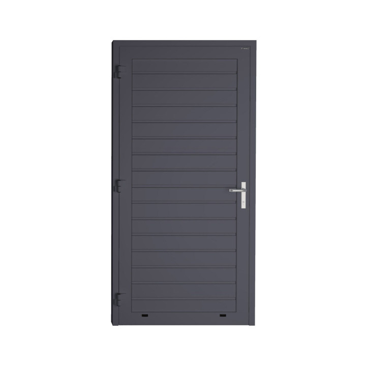 Drzwi gospodarcze panelowe - DoorPro 70. Panel z przetłoczeniami niskimi.