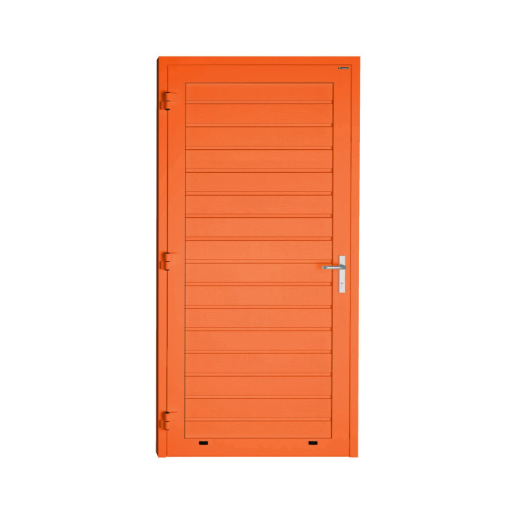 Drzwi gospodarcze panelowe - DoorPro 70. Panel z przetłoczeniami niskimi.