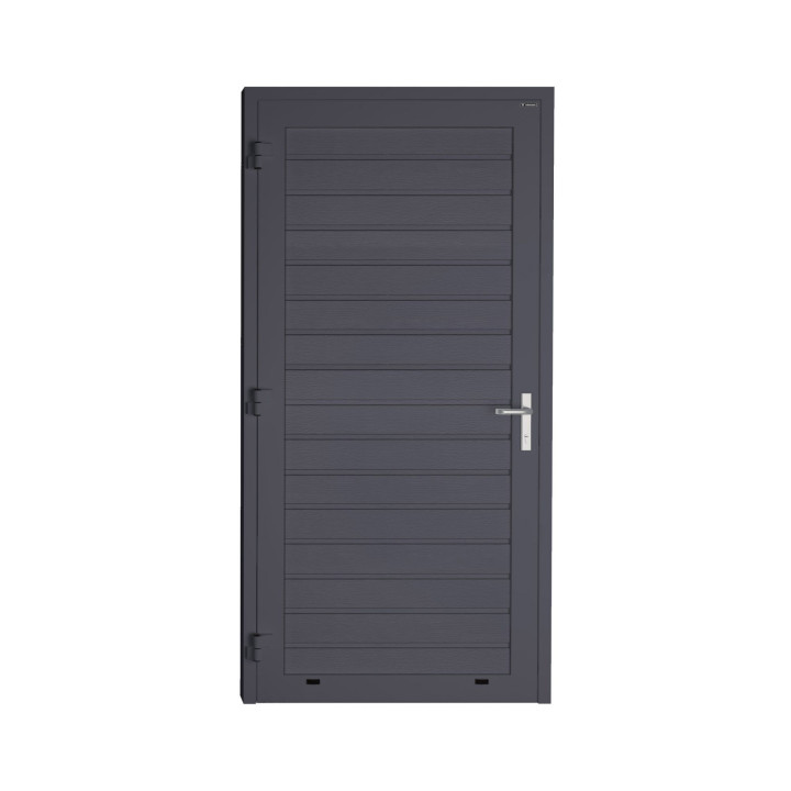 Drzwi gospodarcze panelowe - DoorPro 70. Panel z przetłoczeniami niskimi.