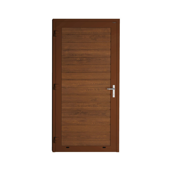 Drzwi gospodarcze panelowe - DoorPro 70. Panel z przetłoczeniami niskimi.