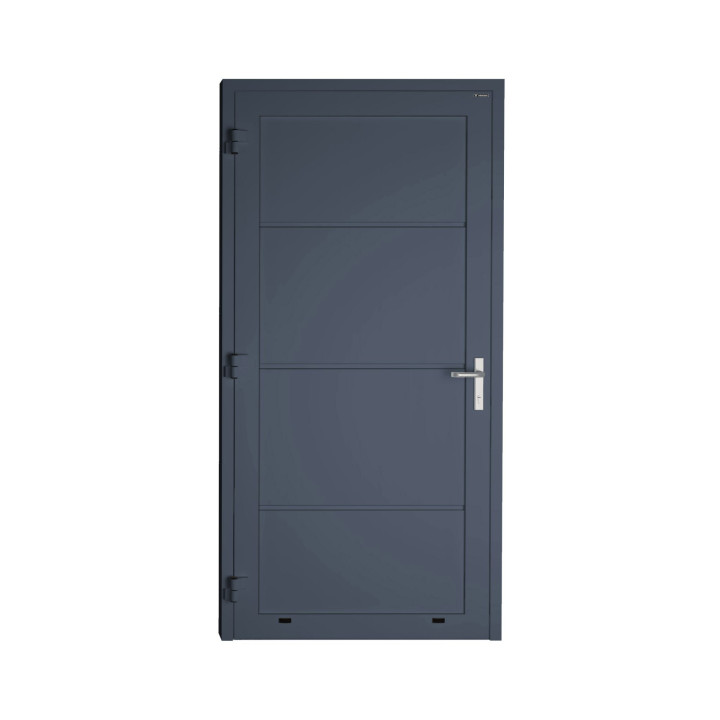 Drzwi panelowe - DoorTherm 86. Panel gładki, bez przetłoczeń.