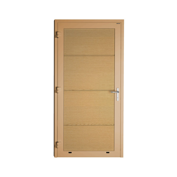 Drzwi panelowe - DoorTherm 86. Panel gładki, bez przetłoczeń.