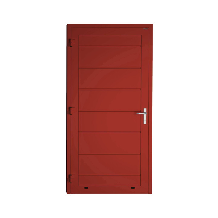 Drzwi panelowe - DoorTherm 86. Panel z przetłoczeniami wysokimi.