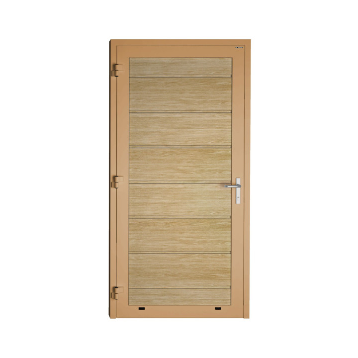 Drzwi panelowe - DoorTherm 86. Panel z przetłoczeniami wysokimi.