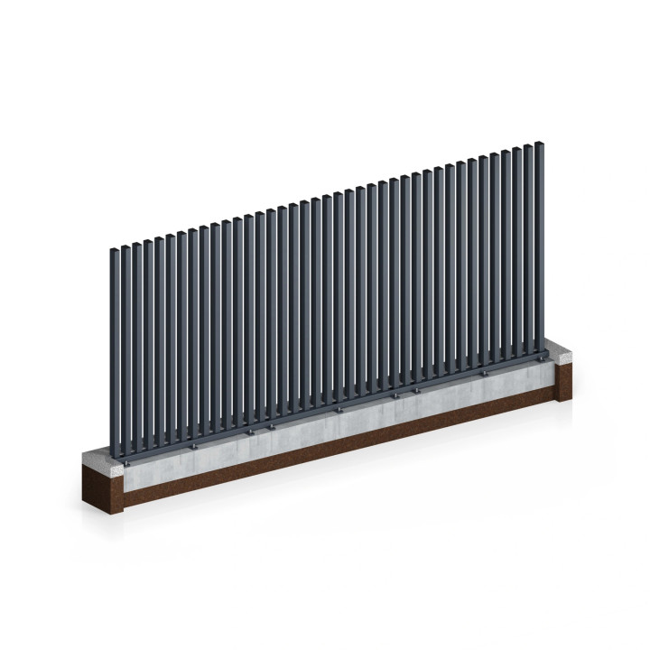 Przęsło palisadowe stalowe INFINITY AW.10.131.