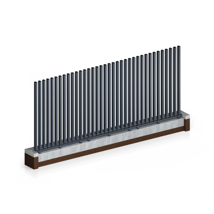 Przęsło palisadowe stalowe INFINITY AW.10.132.
