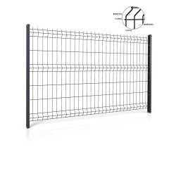 Panel ogrodzeniowy VEGA B Light 3D. Wymiar: 2500x1330mm. Kolor grafitowy (ocynk +RAL 7016). Oczko 80x200. Wyprzedaż do…
