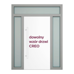 Podwójne doświetle boczne i naświetle górne do drzwi CREO.