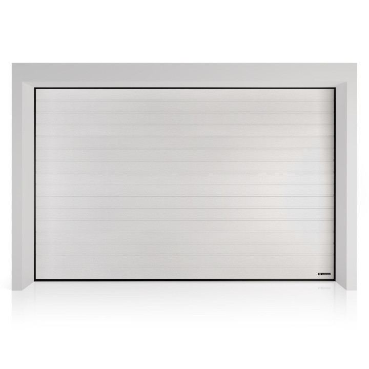 Brama garażowa segmentowa UniPro - panel z przetłoczeniami niskimi. Sterowanie automatyczne SPARK.