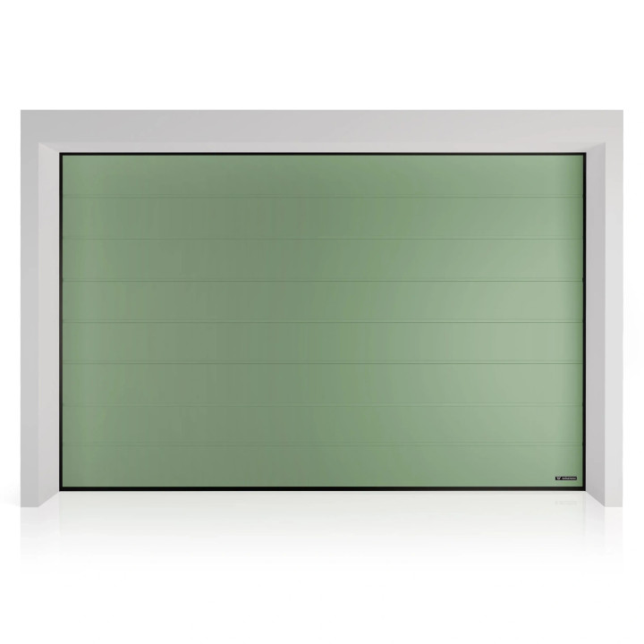 Brama garażowa segmentowa UniPro SNP - panel z przetłoczeniami wysokimi. Sterowanie automatyczne SPARK.