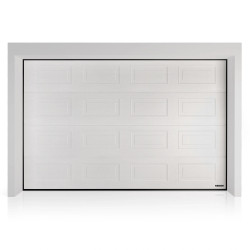 Brama garażowa segmentowa UniPro SNP - panel z przetłoczeniami kasetonowymi. Sterowanie automatyczne SPARK.
