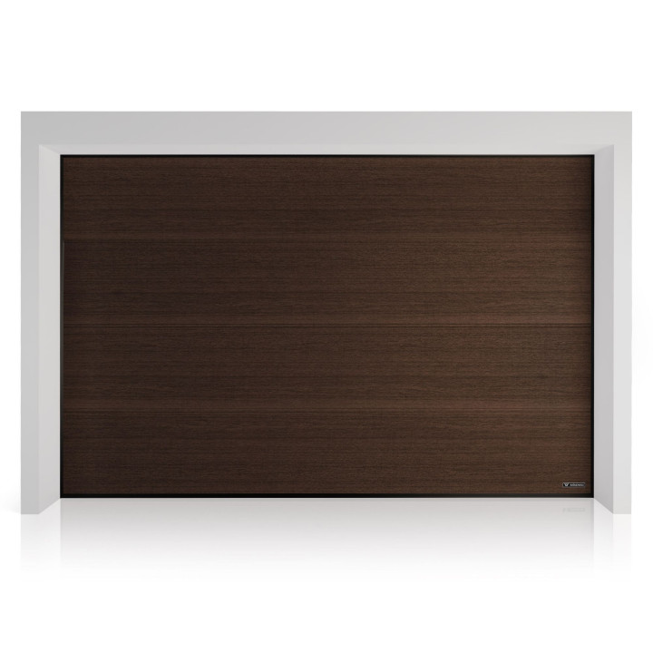 Brama garażowa segmentowa UniTherm - panel gładki, bez przetłoczeń. Sterowanie ręczne.