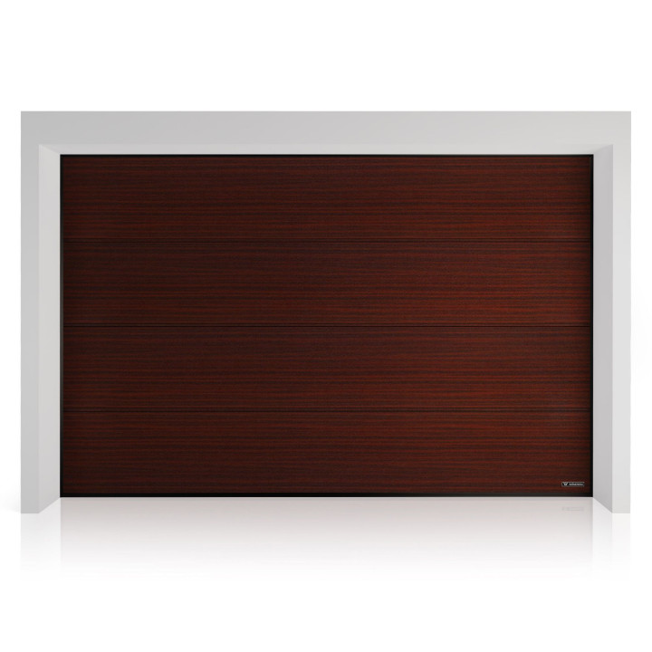 Brama garażowa segmentowa UniTherm - panel gładki, bez przetłoczeń. Sterowanie ręczne.