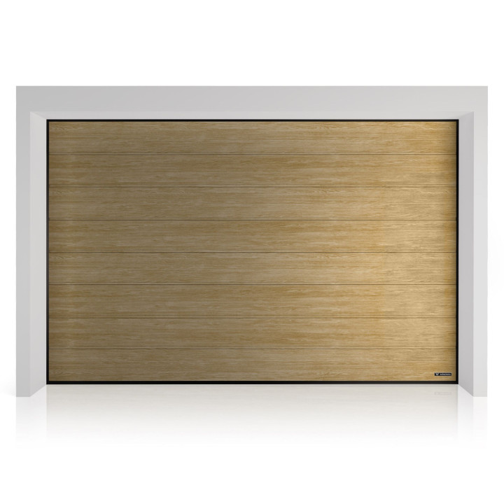 Brama garażowa segmentowa UniTherm - panel z przetłoczeniami wysokimi. Sterowanie automatyczne SPARK.