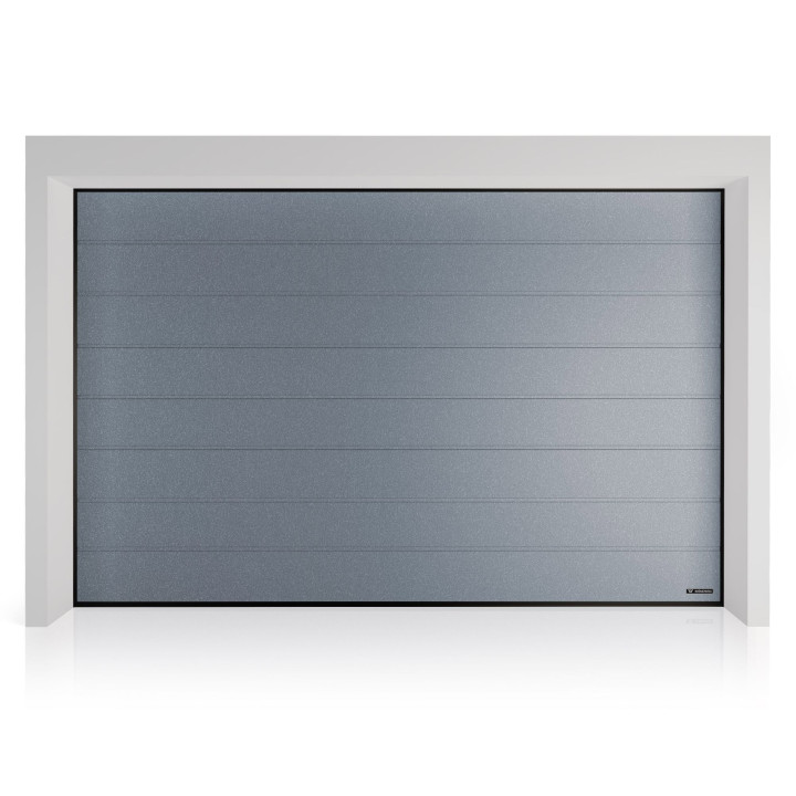 Brama garażowa segmentowa UniTherm - panel z przetłoczeniami wysokimi. Sterowanie automatyczne SPARK.