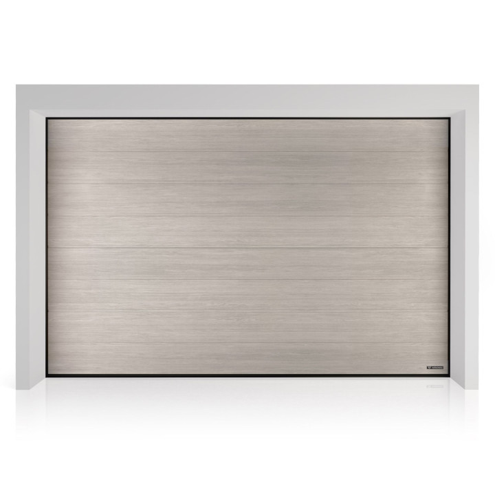 Brama garażowa segmentowa UniTherm - panel z przetłoczeniami wysokimi. Sterowanie automatyczne SPARK.