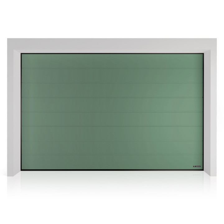 Brama garażowa segmentowa UniTherm - panel z przetłoczeniami wysokimi. Sterowanie automatyczne METRO Smart io.