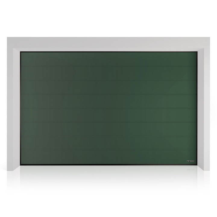 Brama garażowa segmentowa UniTherm - panel z przetłoczeniami wysokimi. Sterowanie automatyczne METRO Smart io.