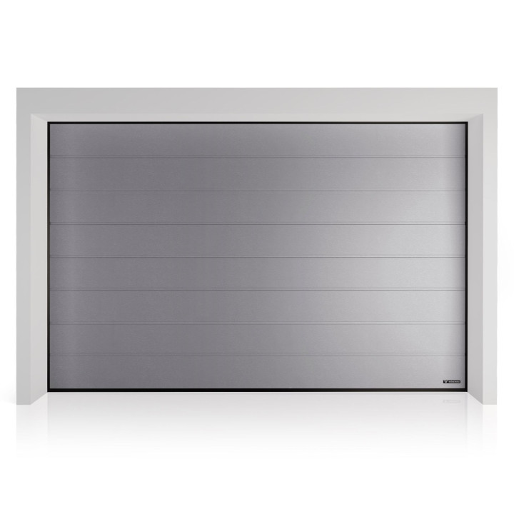 Brama garażowa segmentowa UniTherm - panel z przetłoczeniami wysokimi. Sterowanie automatyczne METRO Smart io.
