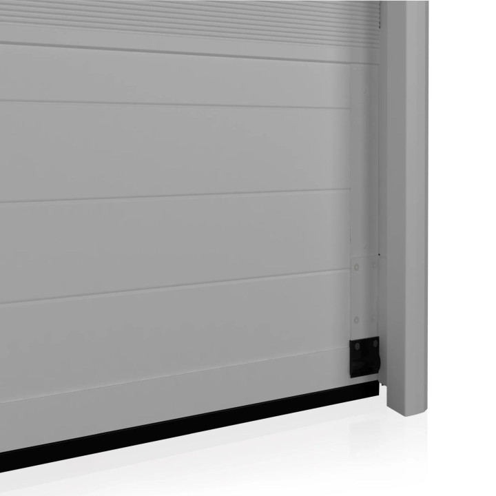 Brama garażowa segmentowa PRIME - panel gładki, bez przetłoczeń. Sterowanie automatyczne METRO Smart io.