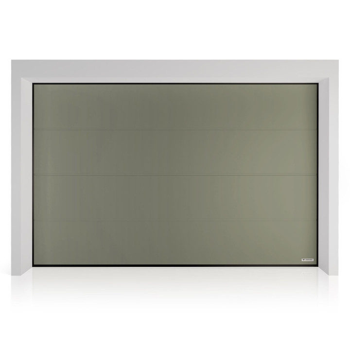 Brama garażowa segmentowa PRIME - panel gładki, bez przetłoczeń. Sterowanie automatyczne METRO Smart io.