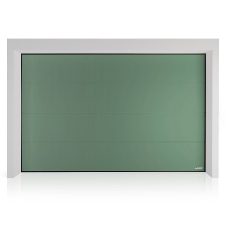 Brama garażowa segmentowa PRIME - panel gładki, bez przetłoczeń. Sterowanie automatyczne METRO Smart io.