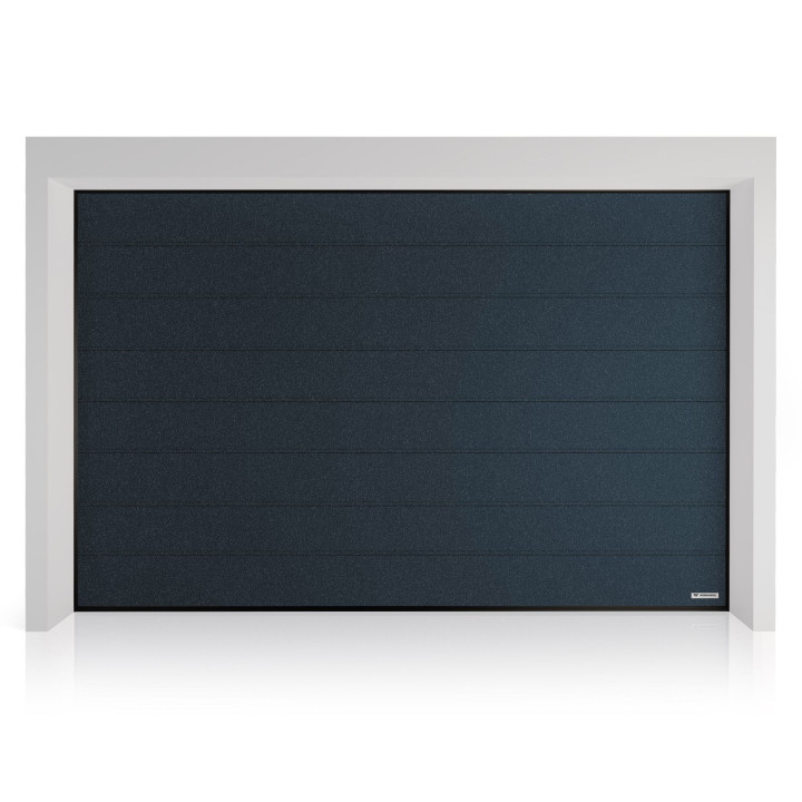 Brama garażowa segmentowa PRIME - panel z przetłoczeniami wysokimi. Sterowanie automatyczne SPARK.