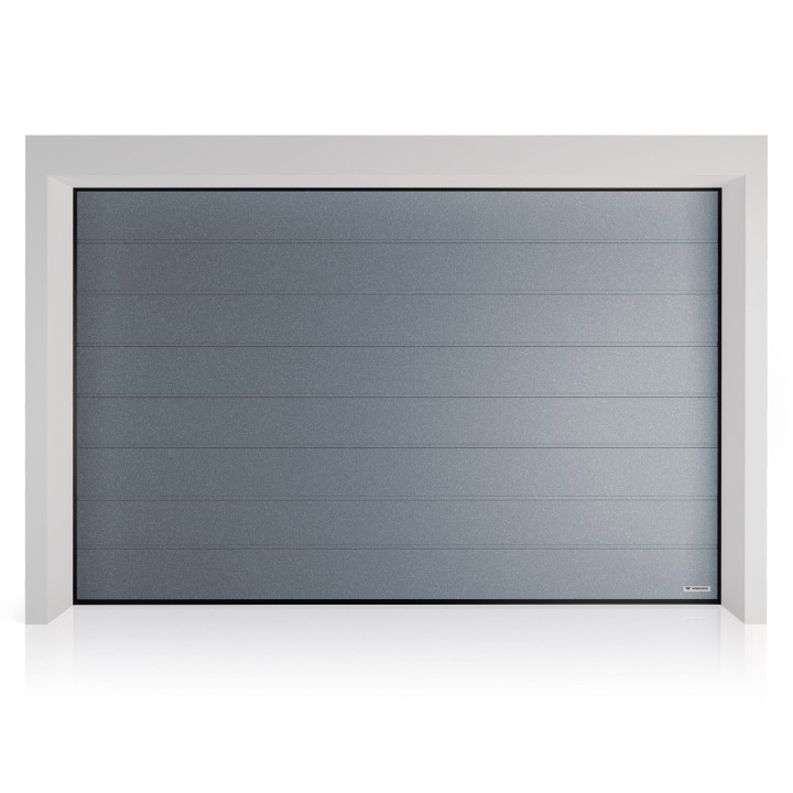 Brama garażowa segmentowa PRIME - panel z przetłoczeniami wysokimi. Sterowanie automatyczne SPARK.