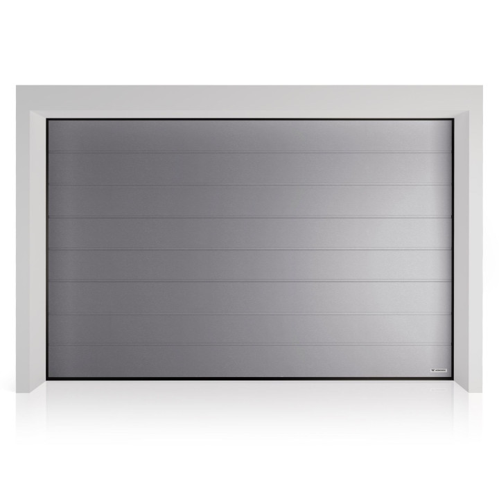 Brama garażowa segmentowa PRIME - panel z przetłoczeniami wysokimi. Sterowanie automatyczne SPARK.