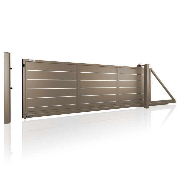 Brama przesuwna HOME INCLUSIVE AW.10.228 w wersji z prześwitem.