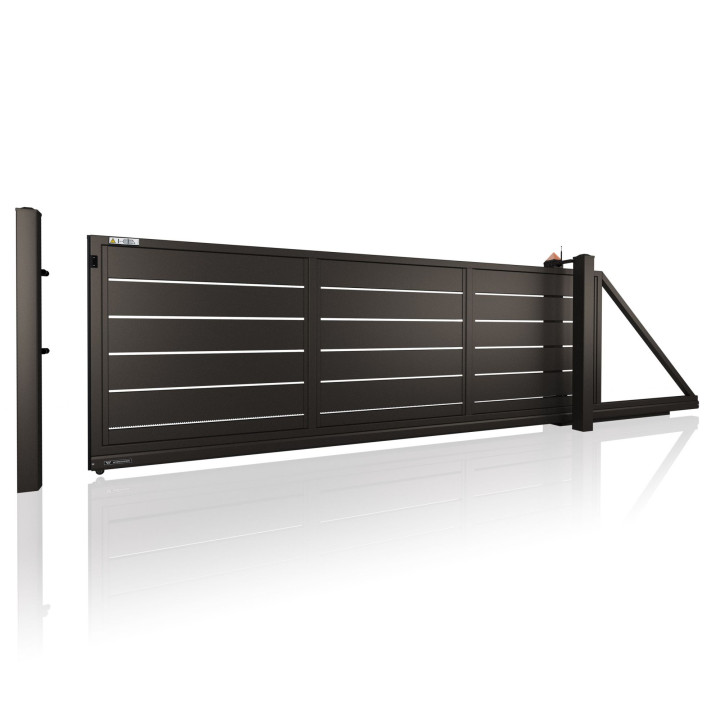 Brama przesuwna HOME INCLUSIVE AW.10.228 w wersji z prześwitem.