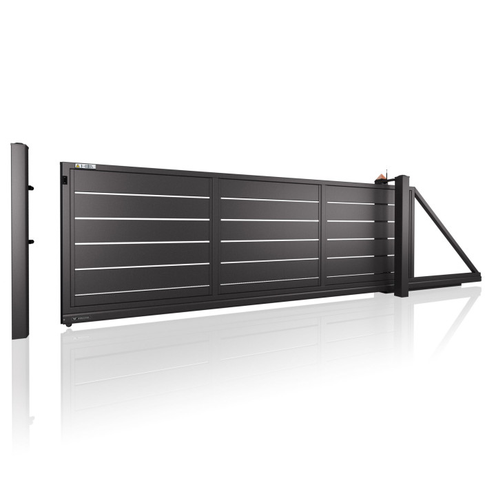 Brama przesuwna HOME INCLUSIVE AW.10.228 w wersji z prześwitem.