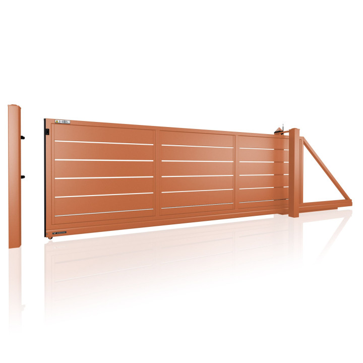 Brama przesuwna HOME INCLUSIVE AW.10.228 w wersji z prześwitem.
